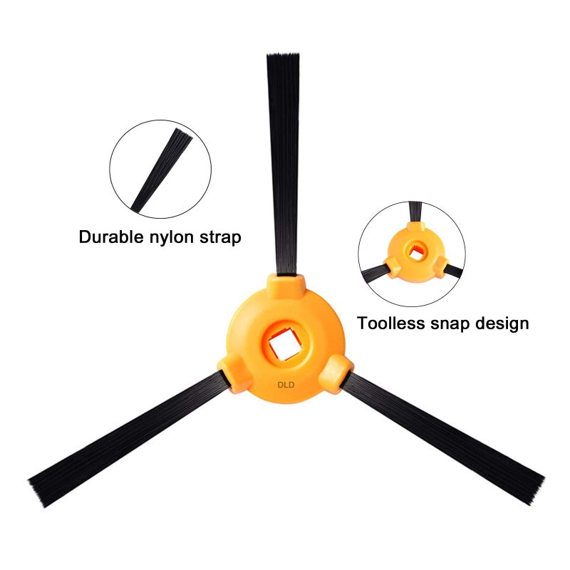 DLD Accessories Kit for Ecovacs Deebot N79 N79S DN620 DN621 DN622 Robot Vacuum Cleaner Replacement Parts Pack of Main Brush, Hepa Filter, Side Brush - Image 2